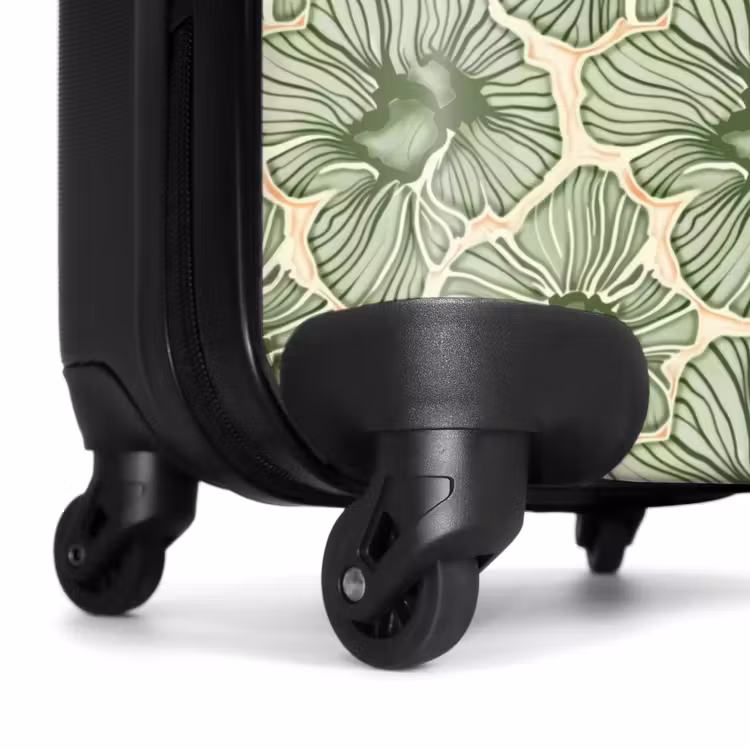 Valise - Vert - Botanique - Fleurs - Organique - Motif — 7