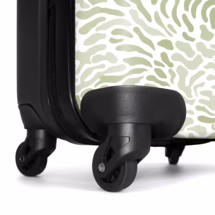 Valise - Vert saule - Abstrait - Organique - Corail - Motif — 7