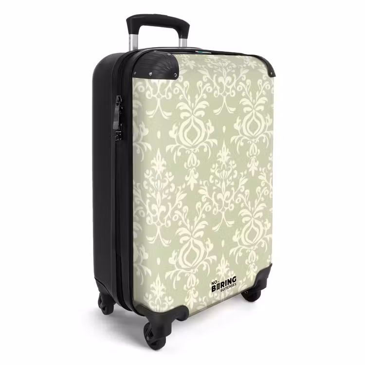 Valise - Vert saule - Baroque - Damas - Ornement - Motif — 2