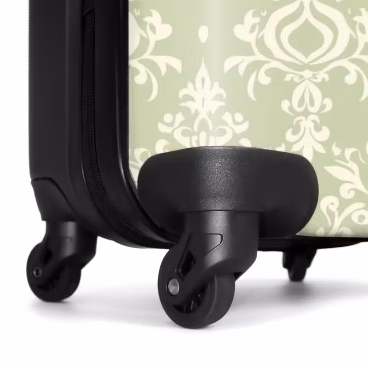 Valise - Vert saule - Baroque - Damas - Ornement - Motif — 7