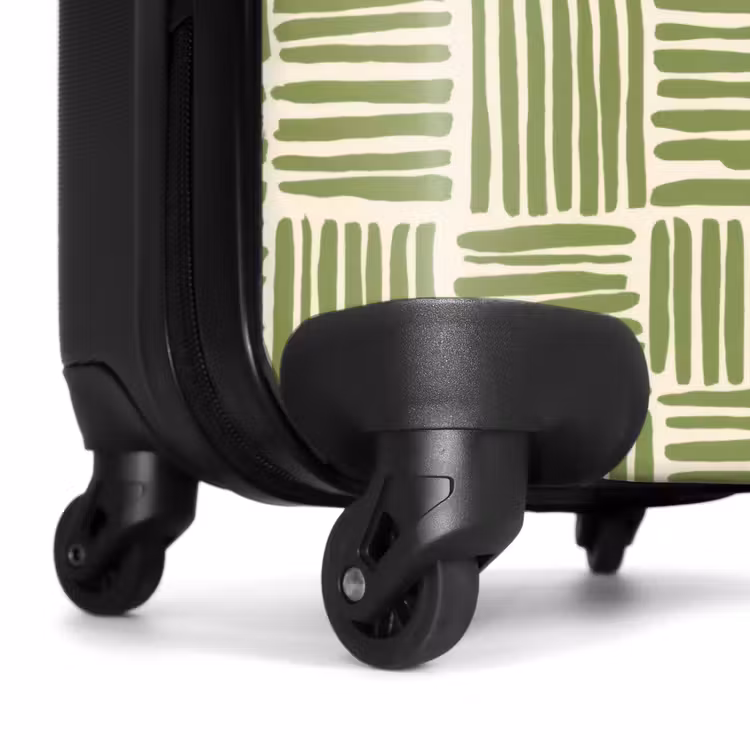 Valise - Vert saule - Blocs - Dessiné à la main - Motif — 7