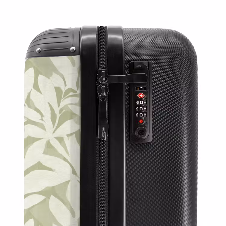 Valise - Vert saule - Botanique - Minimaliste - Motif — 6