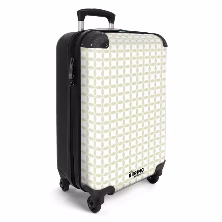 Valise - Vert saule - Géométrique - Cercles - Motif — 2