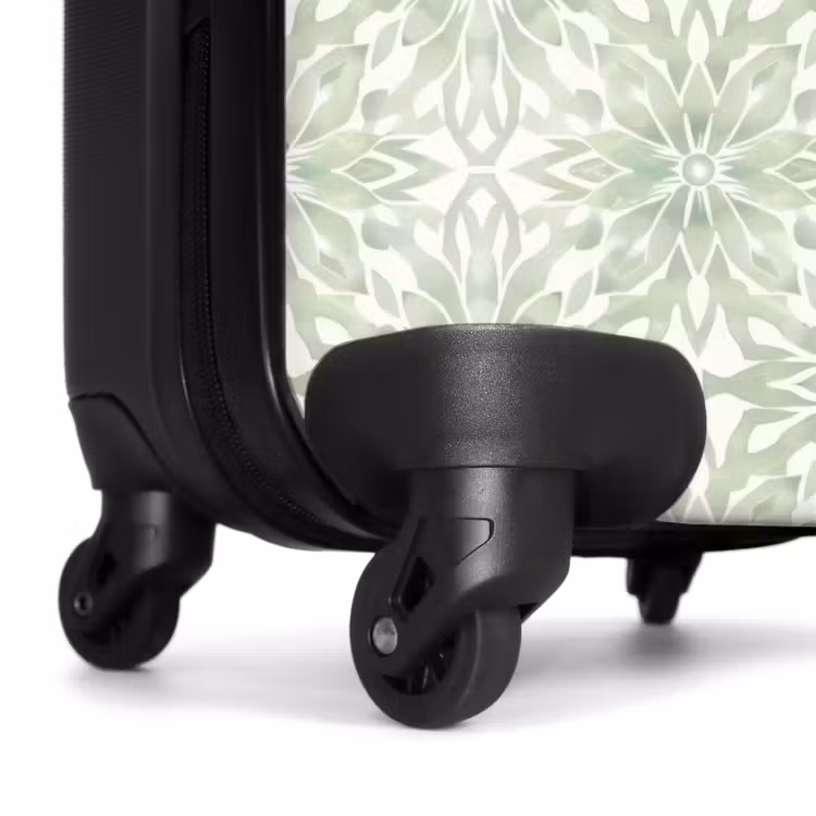 Valise - Vert saule - Symétrique - Mandala - Ornement - Motif — 7