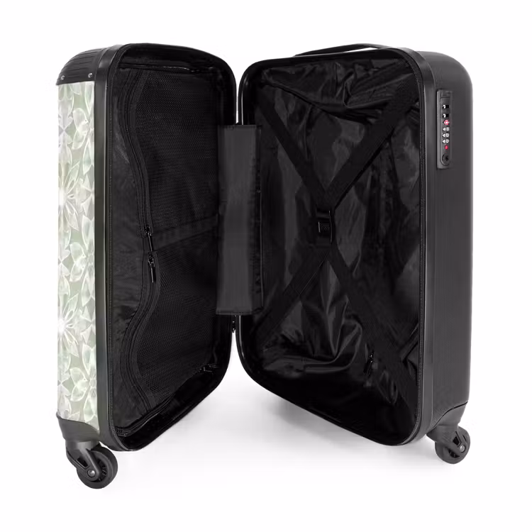 Valise - Vert saule - Symétrique - Mandala - Ornement - Motif — 5
