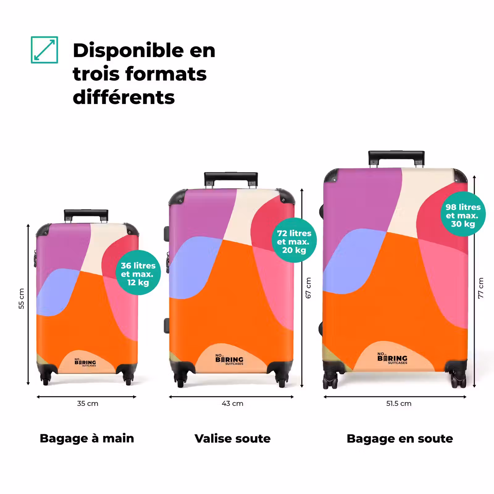 Valise - Résumé - Formes - Moderne - Coloré — 1