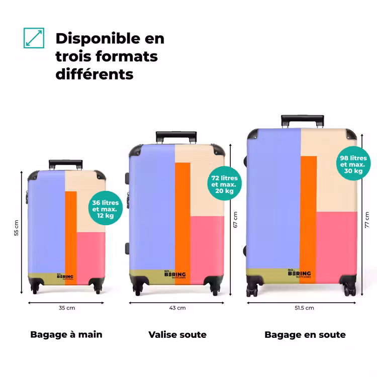 Valise - Résumé - Géométrie - Art - Moderne - Coloré — 1