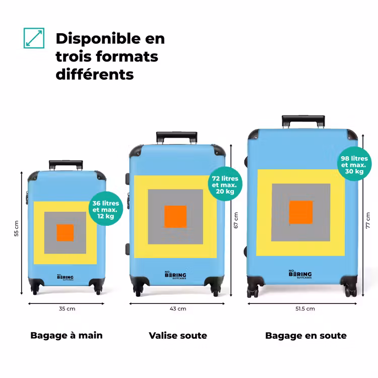 Valise - Résumé - Géométrique - Coloré - Moderne - Formes — 1