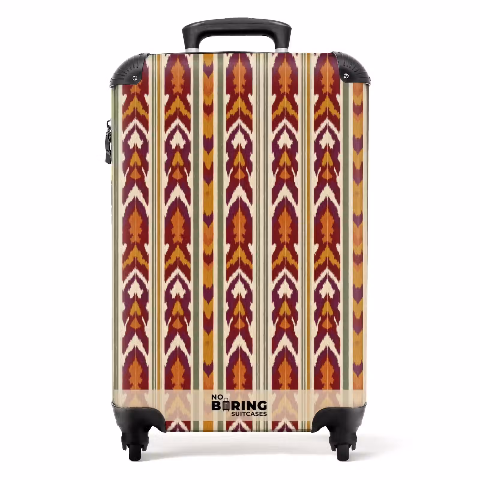 Valise - Ikat - Rouge bordeaux - Ethnique - Motif — 1