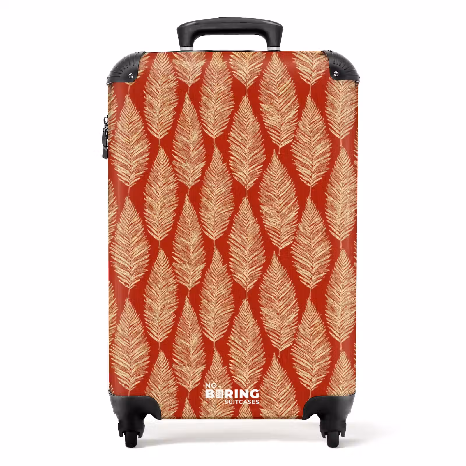 Valise - Rouge - Botanique - Fougère - Motif — 1
