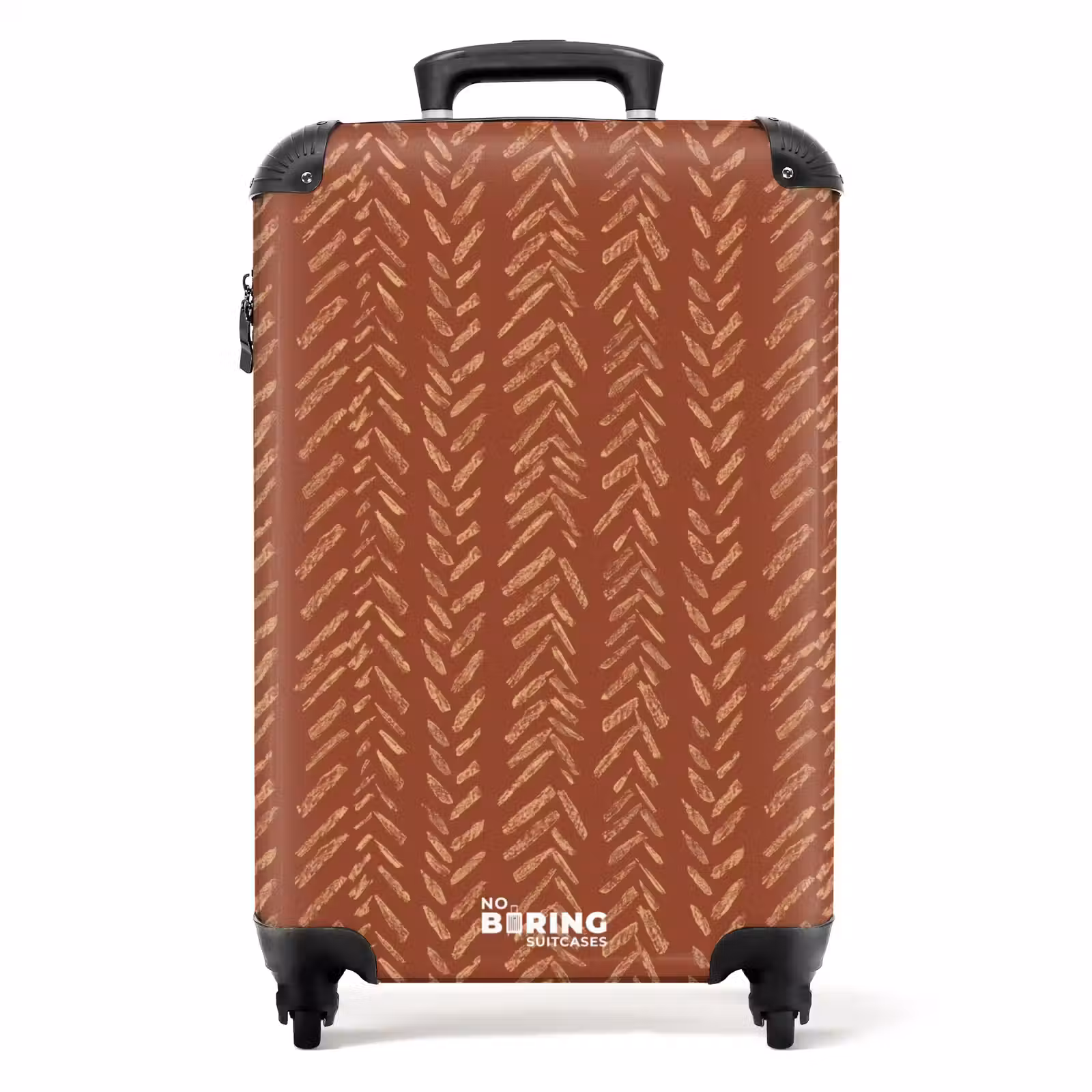 Valise - Terre cuite - Chevrons - Artisanal - Motif — 1