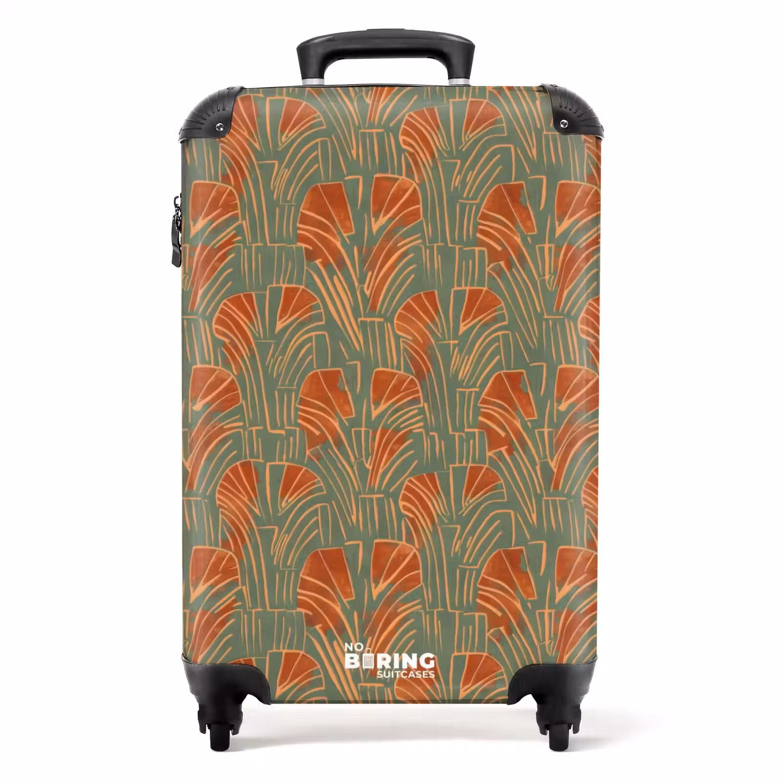 Valise - Vert - Terre cuite - Décoration - Éventails — 1