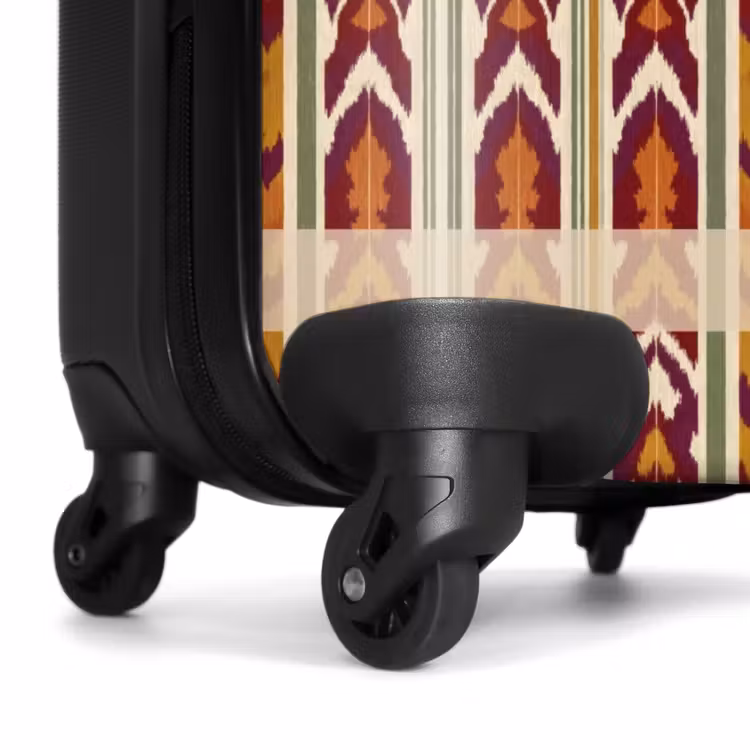 Valise - Ikat - Rouge bordeaux - Ethnique - Motif — 7