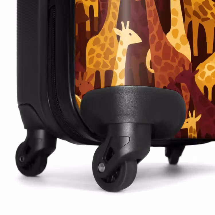 Valise - Marron - Girafes - Safari - Motif — 7
