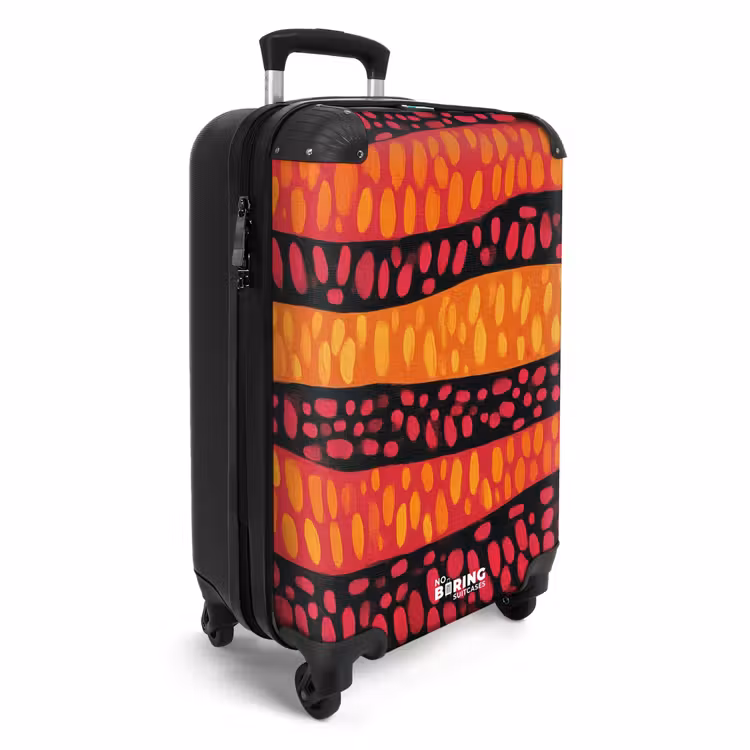 Valise - Orange - Rose - Expressif - Motif — 2