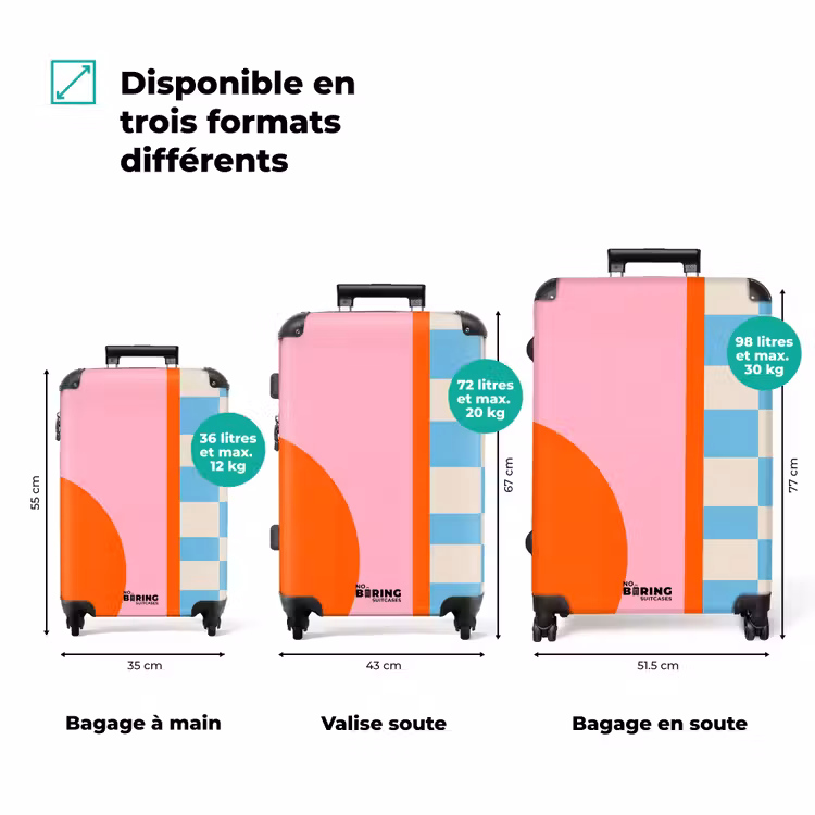 Valise - Résumé - Formes - Géométrique - Moderne - Coloré — 1