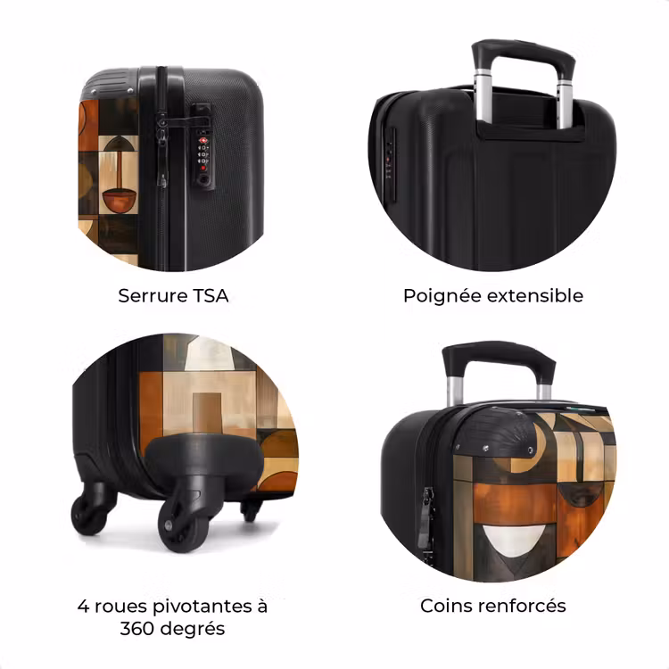 Valise - Terre cuite - Géométrique - Milieu du siècle - Motif — 8