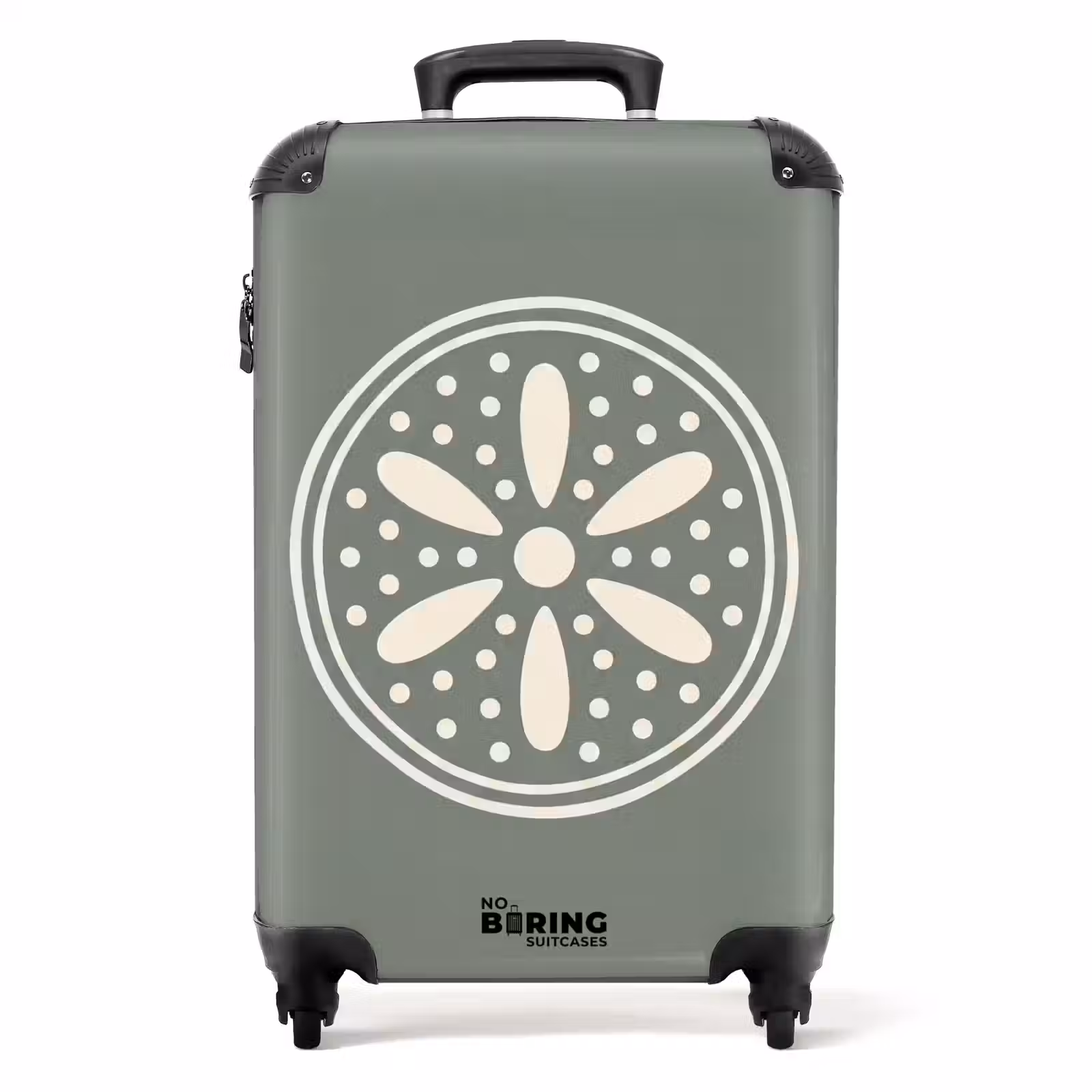 Valise - Motif - Cercle - Abstrait - Vert - Décoration — 1