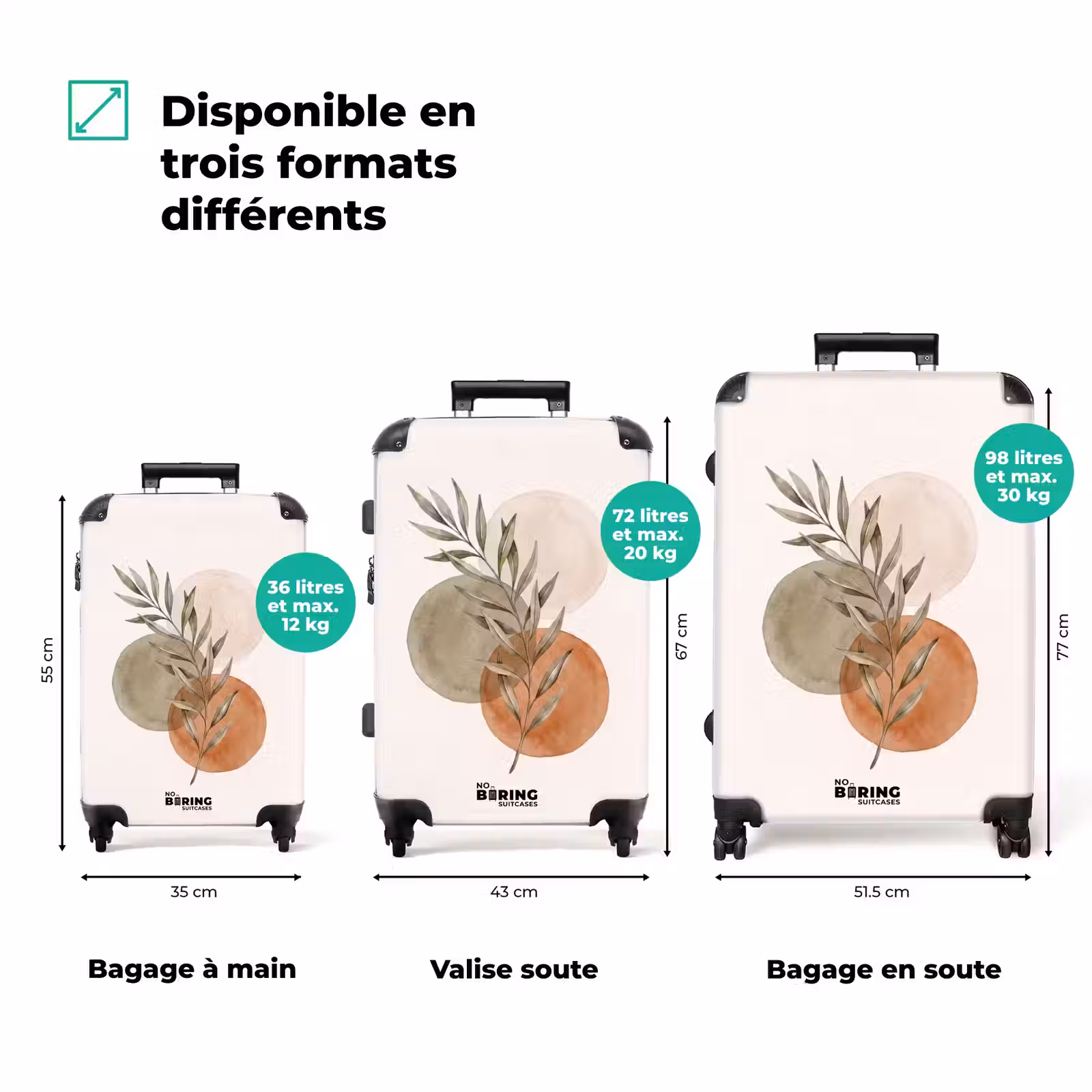 Valise - Plante - Cercles - Abstrait — 1