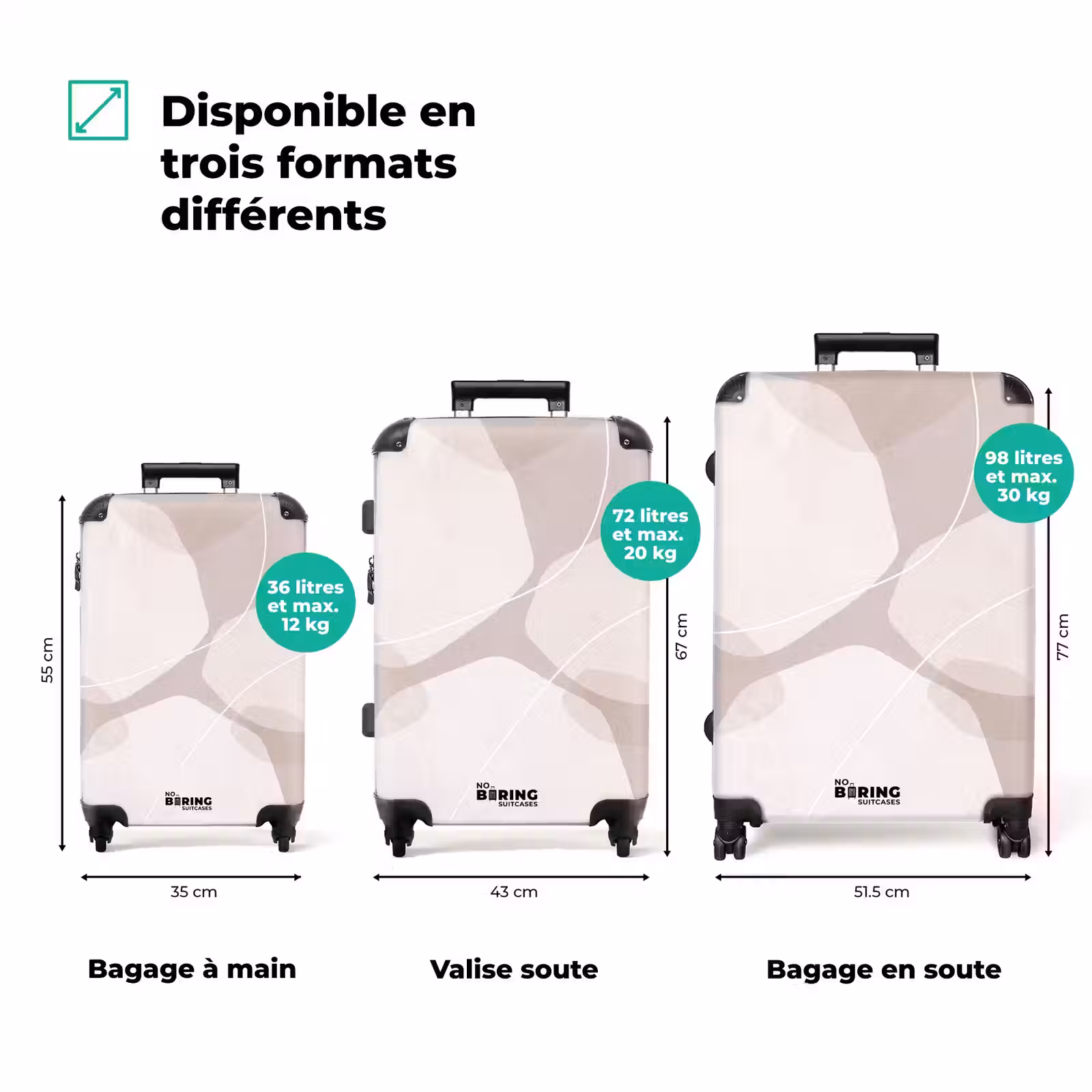 Valise - Résumé - Formes - Beige — 1