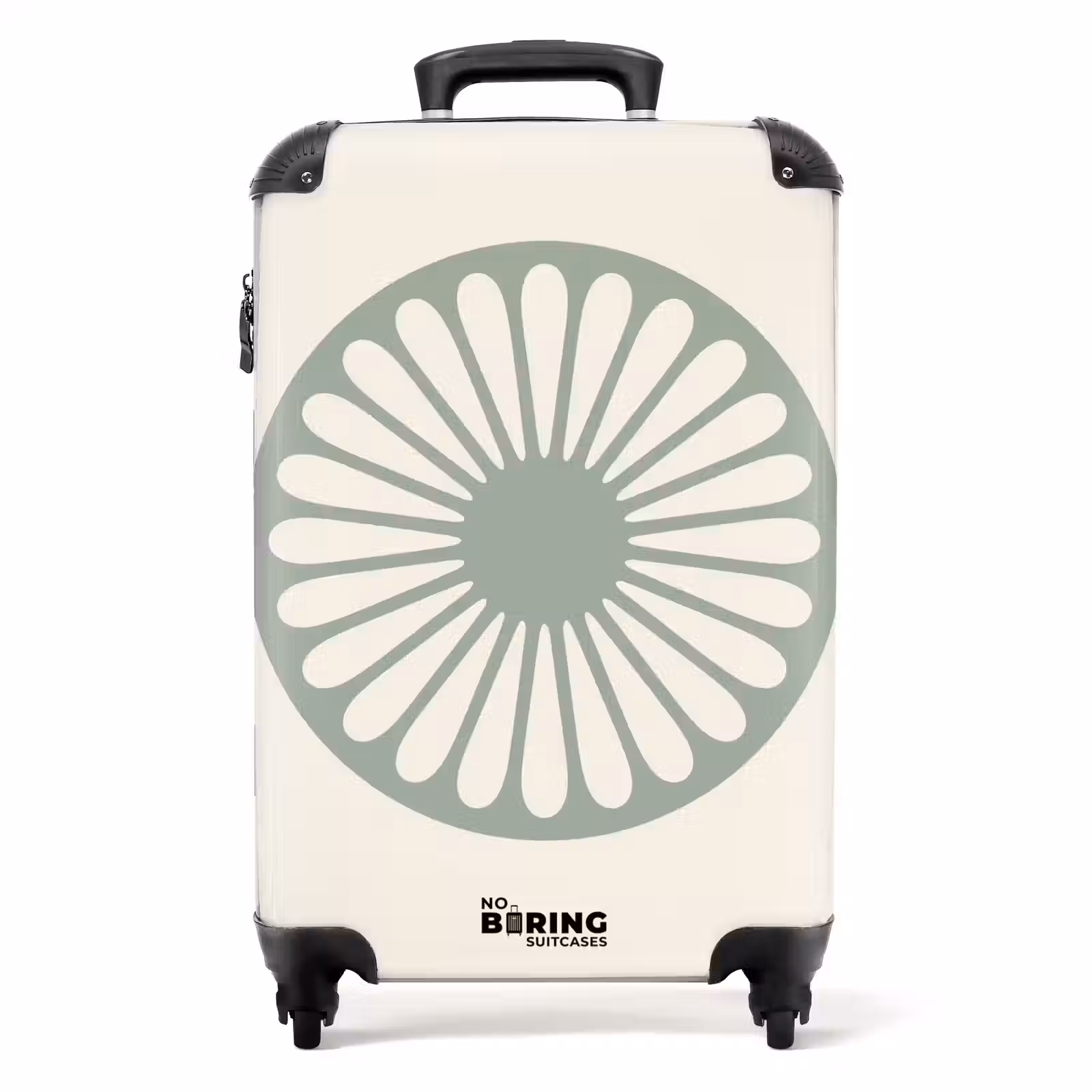 Valise - Résumé - Motif - Radial - Moderne - Vert — 1