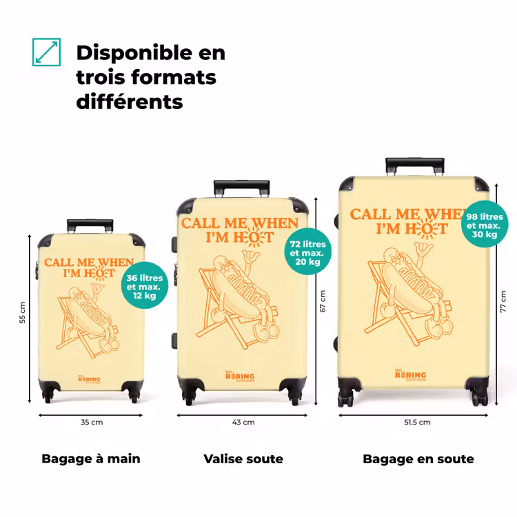 Valise - Hot-dog - Jaune - Orange - Soleil — 3