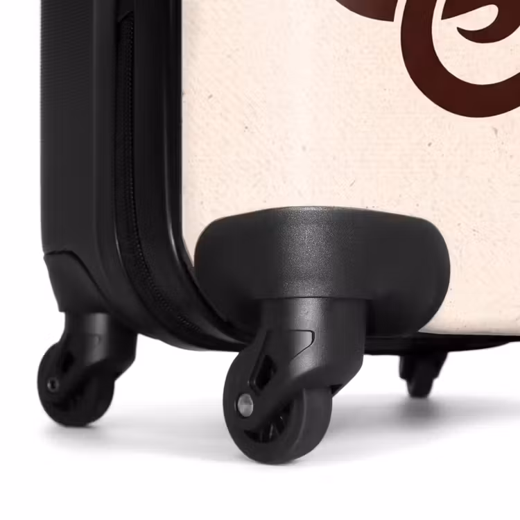Valise - Motif - Bouton - Abstrait - Moderne - Marron — 7