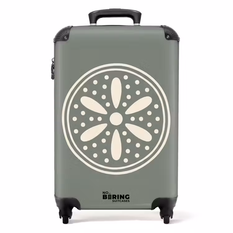 Valise - Motif - Cercle - Abstrait - Vert - Décoration — 1