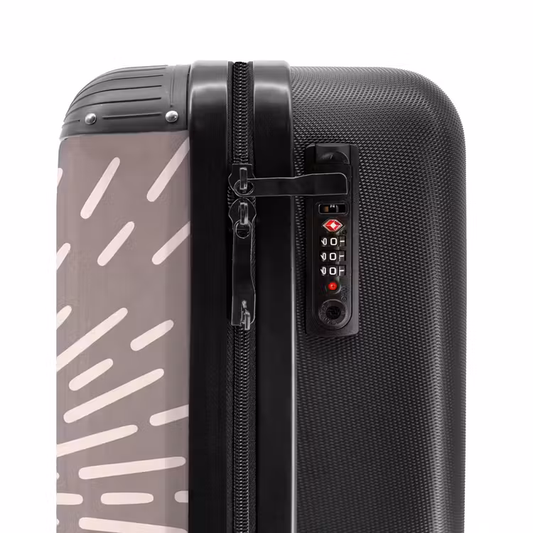 Valise - Motif - Rayons - Abstrait - Moderne - Gris — 6