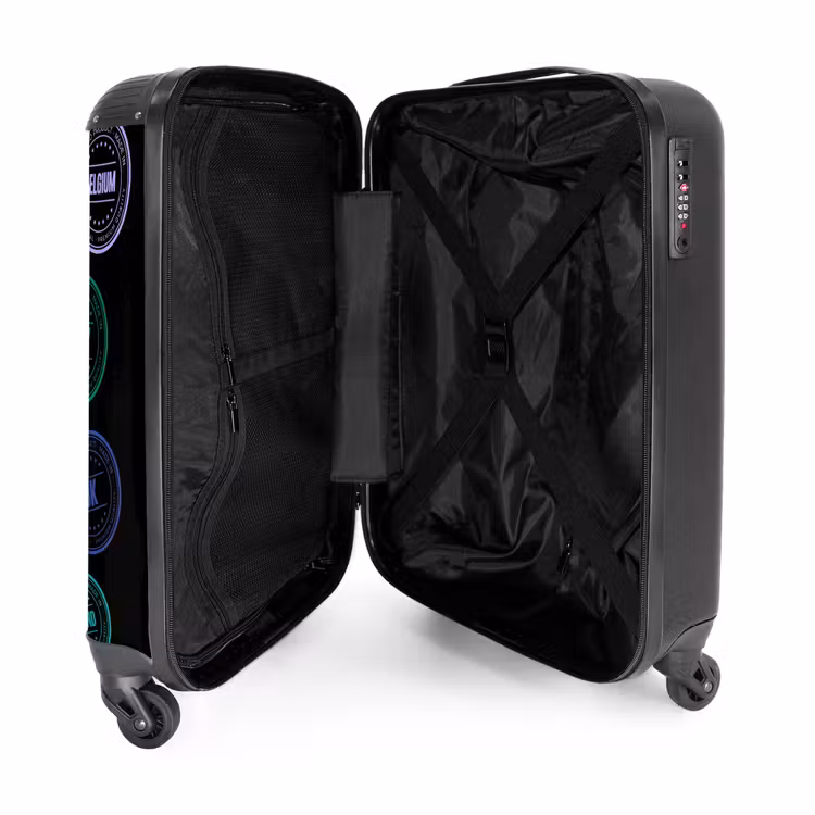 Valise - Néon - Pays - Noir - Tampons — 5