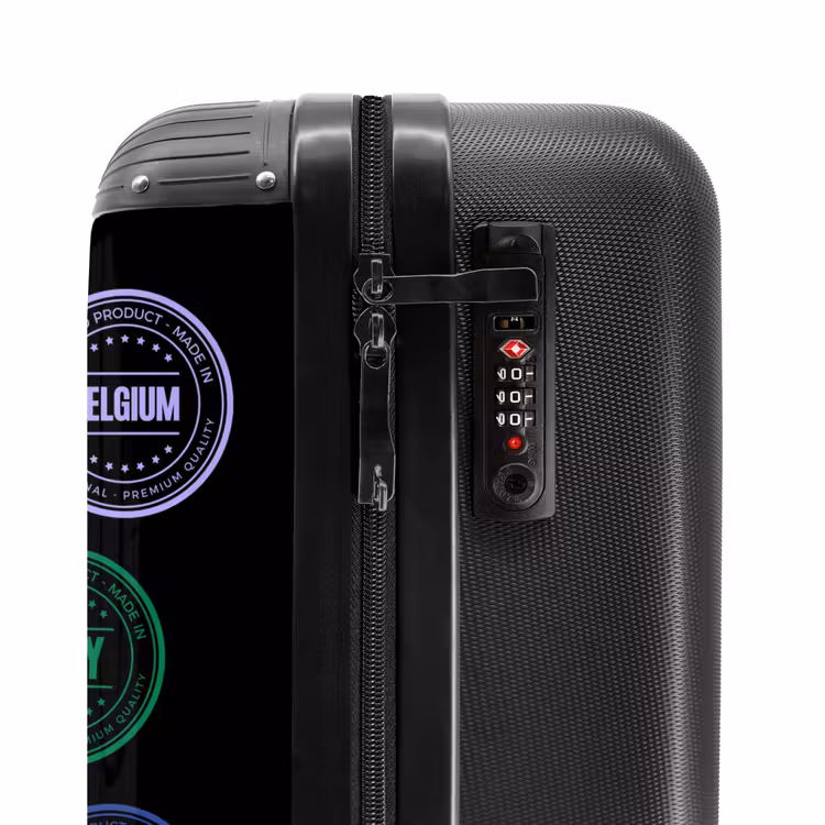 Valise - Néon - Pays - Noir - Tampons — 6