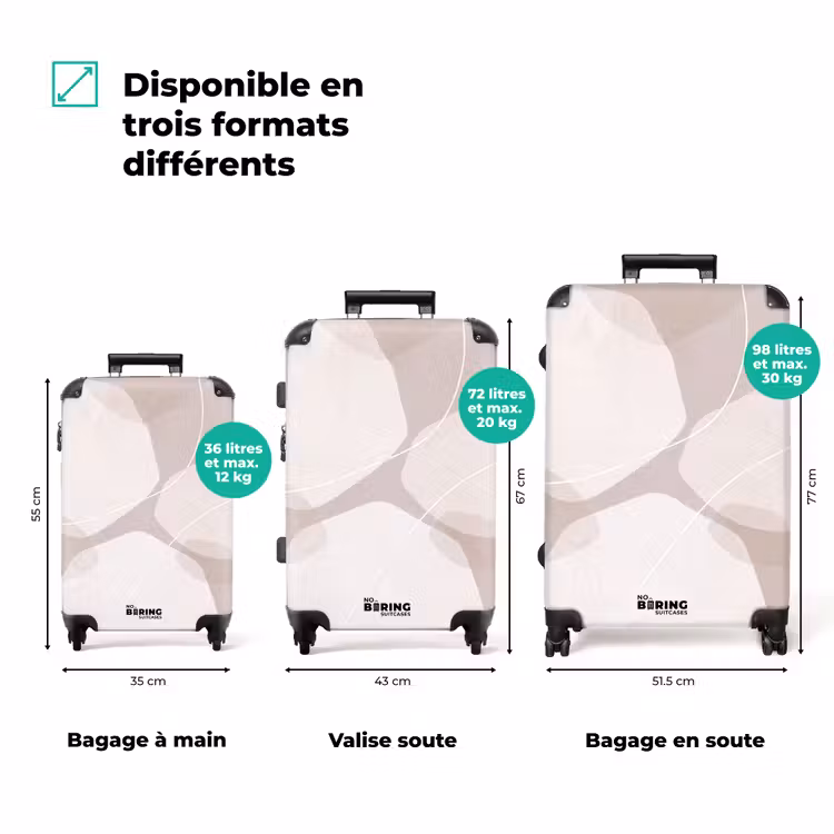 Valise - Résumé - Formes - Beige — 1