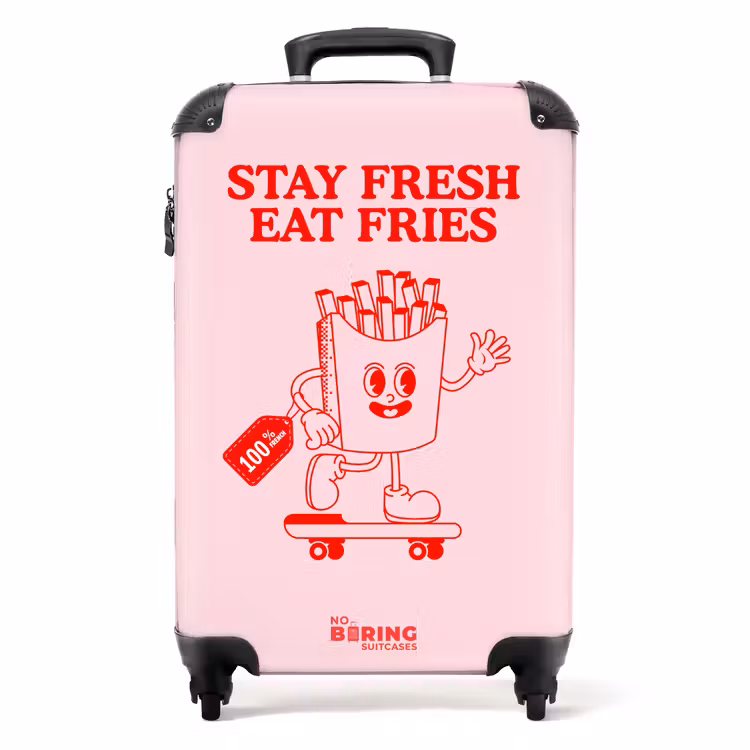 Valise - Rose - Frites - Rouge — 1
