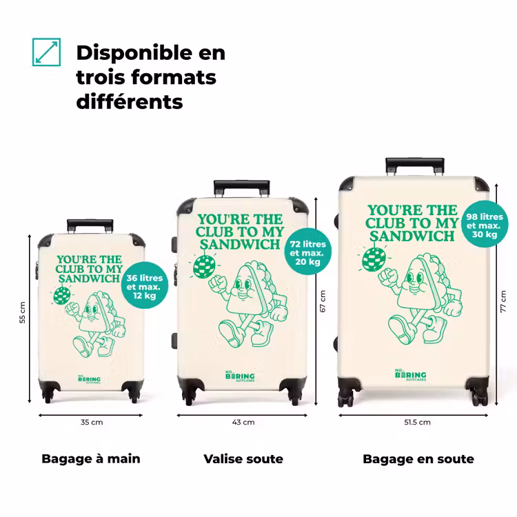 Valise - Sandwich - Vert - Discobal — 3