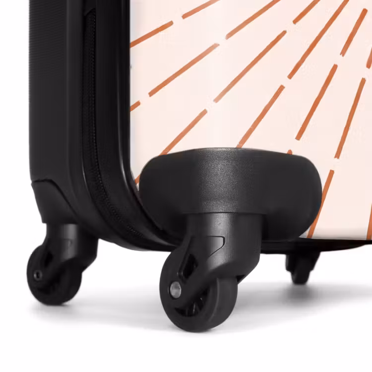 Valise - Soleil - Rayons - Abstrait - Terre cuite - Moderne — 7