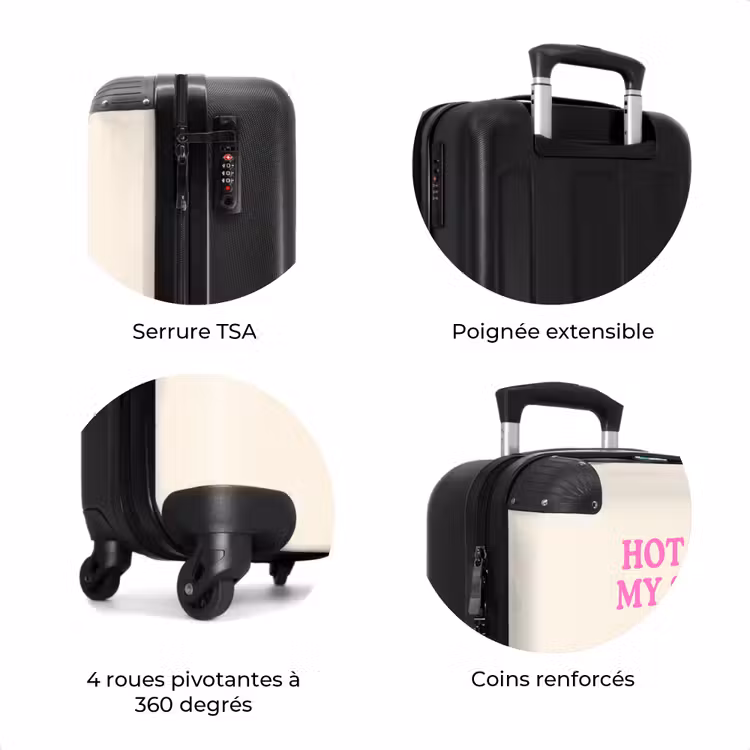 Valise - Taco - Rose - Blanc — 8