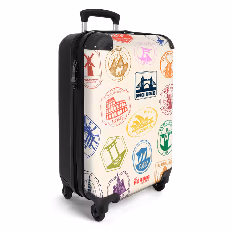 Valise - Tampons - Colorés - Le monde — 2