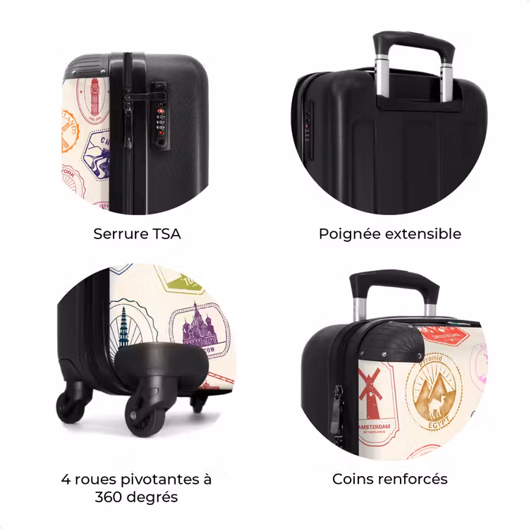 Valise - Tampons - Colorés - Le monde — 8
