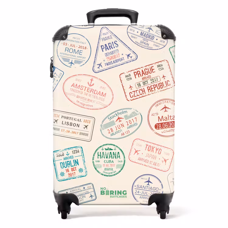 Valise - Tampons - Colorés - Pays — 1