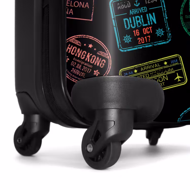 Valise - Tampons de passeport - Colorés - Noirs — 7