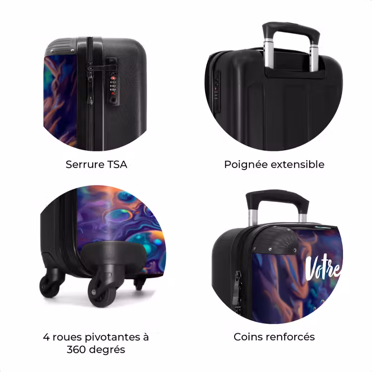 Valise avec nom - Dragon saphir orné — 8