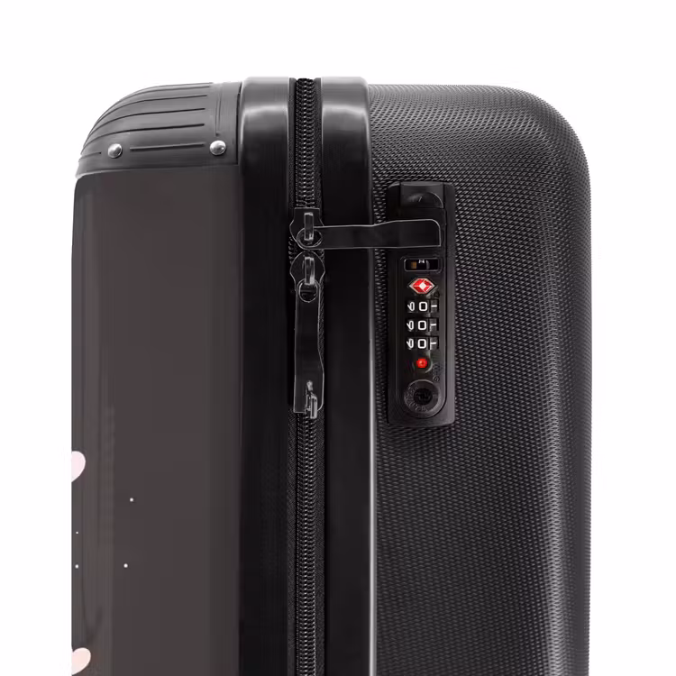 Valise avec nom - Petite princesse sur fond noir — 6