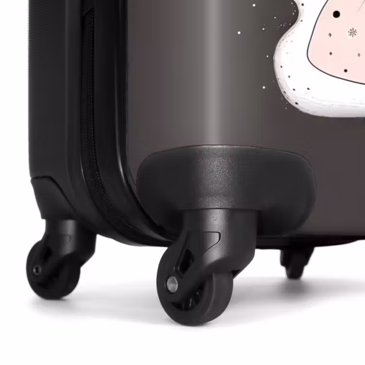 Valise avec nom - Petite princesse sur fond noir — 7