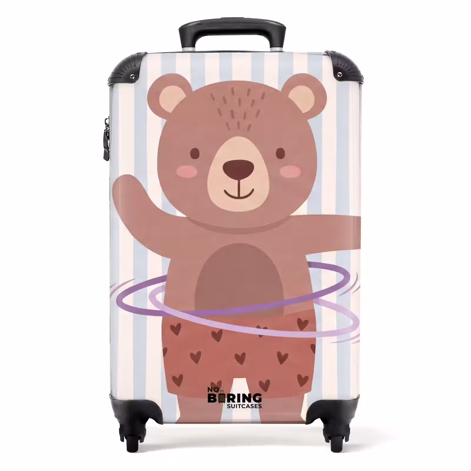 Koffer - Ours - Cerceau - Chambre d'enfant - Illustration - Marron — 1