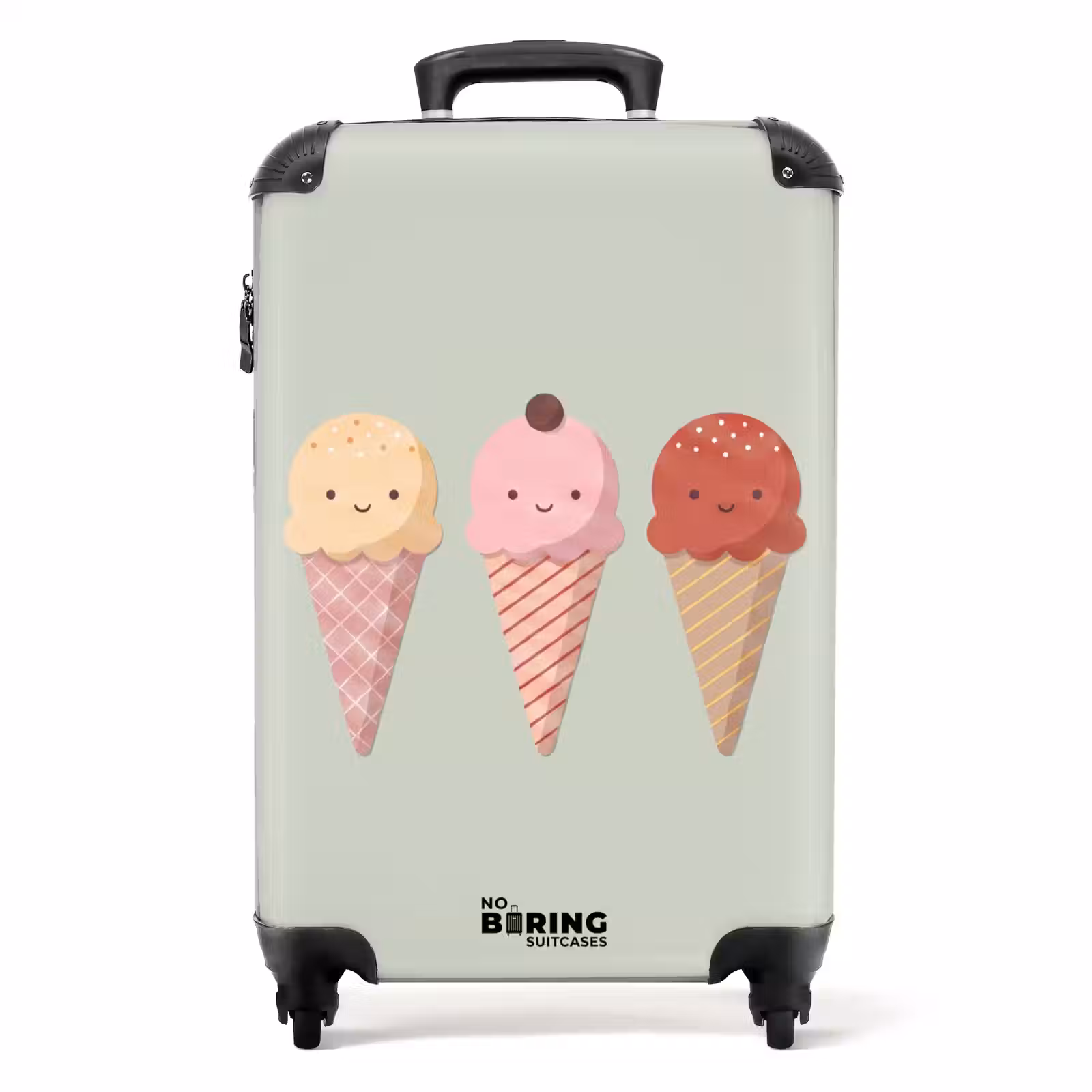 Koffer - Glace - Cornets - Nourriture - Illustration - Joyeux — 1