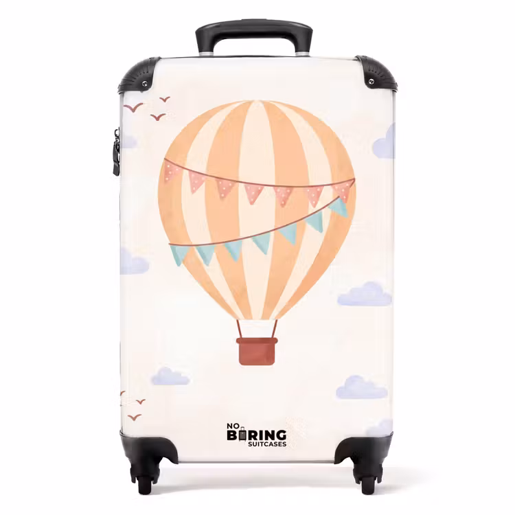 Koffer - Montgolfière - Nuages - Illustration - Douceur - Chambre d'enfant — 1
