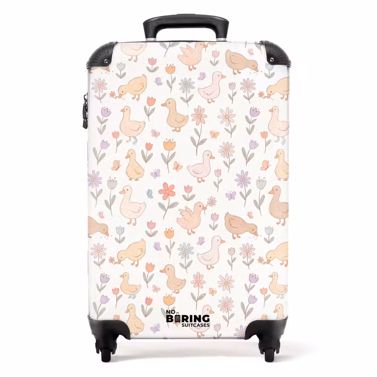Koffer - Oiseaux - Fleurs - Motifs - Pastel - Animaux — 1