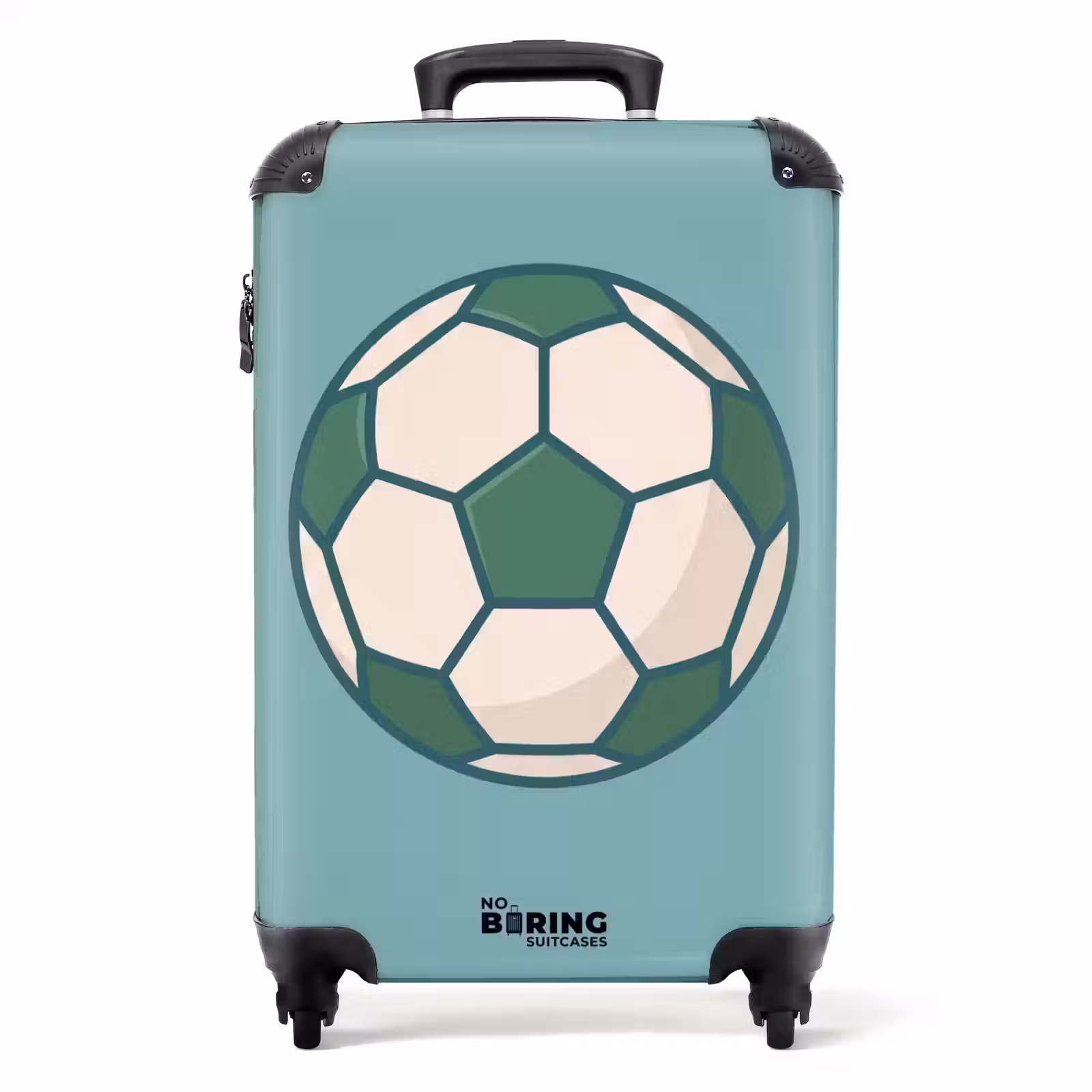 Koffer - Football - Géométrique - Sport - Illustration - Bleu-vert — 1