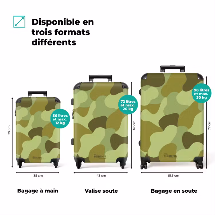 Koffer - Camouflage - Vert - Motif — 3