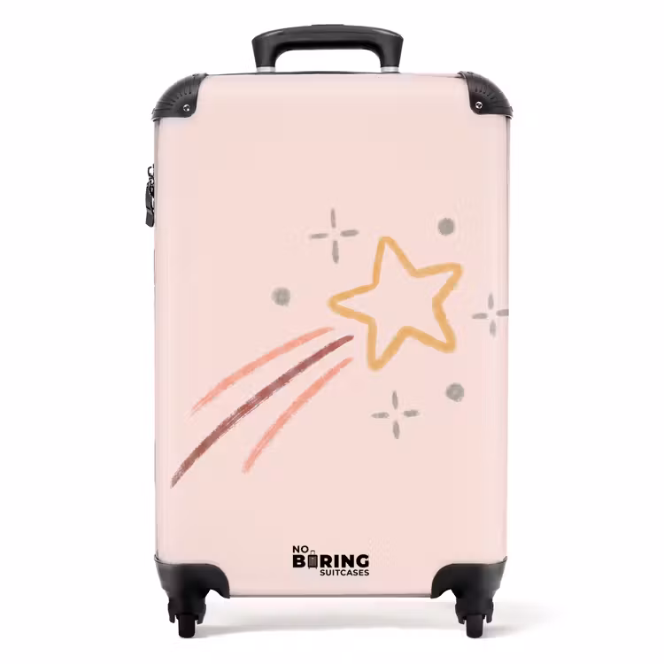 Koffer - Étoile - Étoile filante - Illustration - Pastel — 1